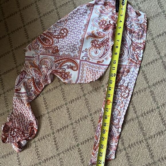 Cotton Candy LA paisley pattern scarf top NWOT XS - Picture 4 of 7
